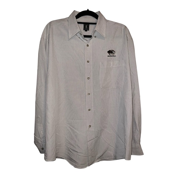 Mizzou‎ Men's White Button-Up Shirt - Picture 3 of 6